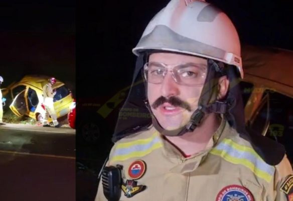 “Ele teve sorte”, diz Tenente sobre motorista que capotou após beber e perder controle na PR-486
