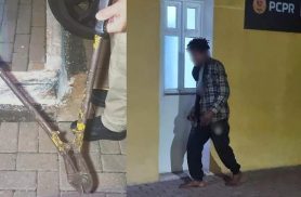 Homem é contido por populares após ser flagrado invadindo restaurante no Brasmadeira