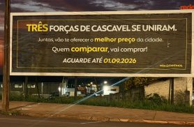 Quem são as três forças? Outdoors misteriosos despertam curiosidade em Cascavel