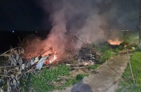 Incêndio em área de vegetação mobiliza Bombeiros no Bairro Riviera Incêndio em área de vegetação mobiliza Bombeiros no Bairro Riviera