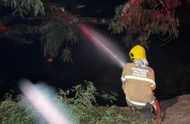 Incêndio ambiental assusta moradores durante a noite no Bairro Claudete