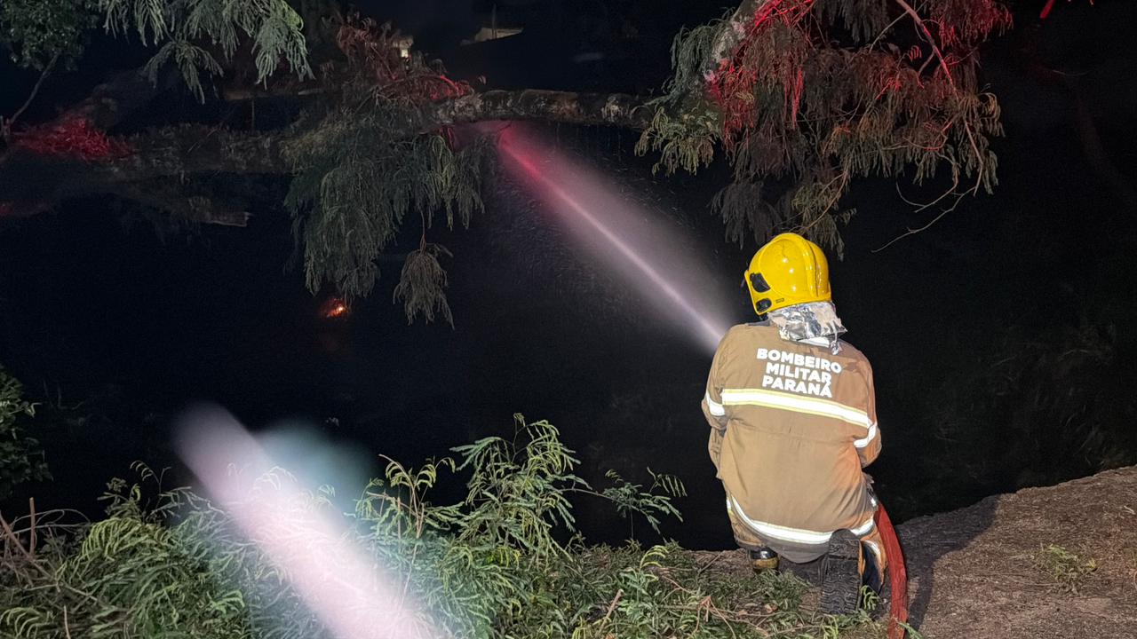 Incêndio ambiental assusta moradores durante a noite no Bairro Claudete