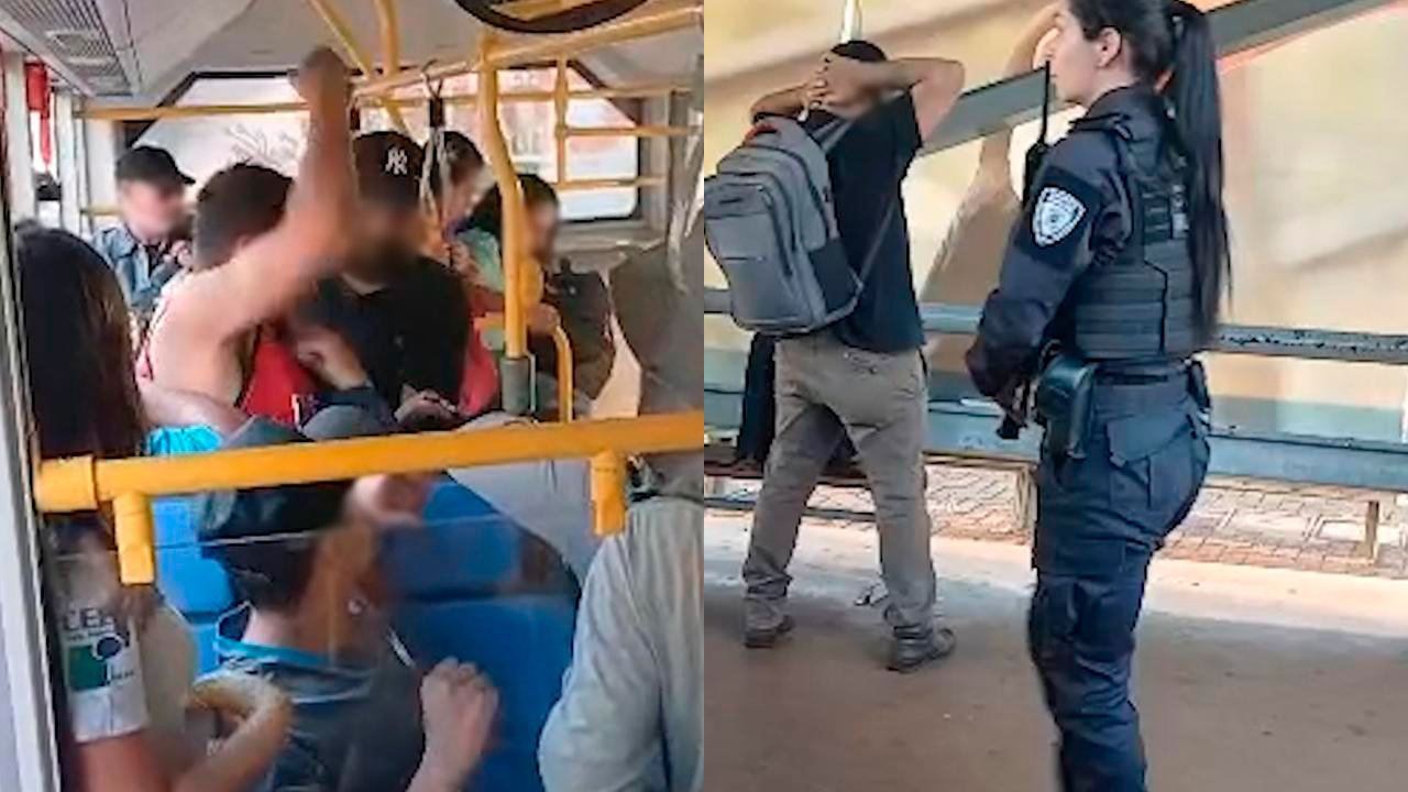 “Mão na cabeça”: Briga em ônibus termina com ação da GM em Cascavel