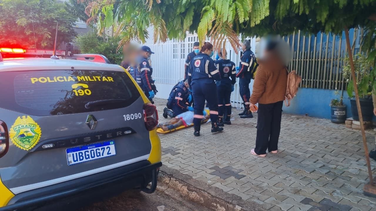 Homem em surto com faca mobiliza equipes do Samu, Polícia Militar e Guarda Municipal