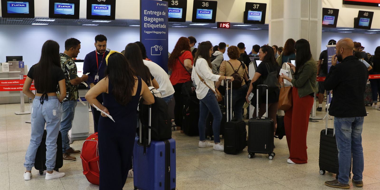 Imagem referente a Santos Dumont opera normalmente, após 13 voos cancelados nesta sexta