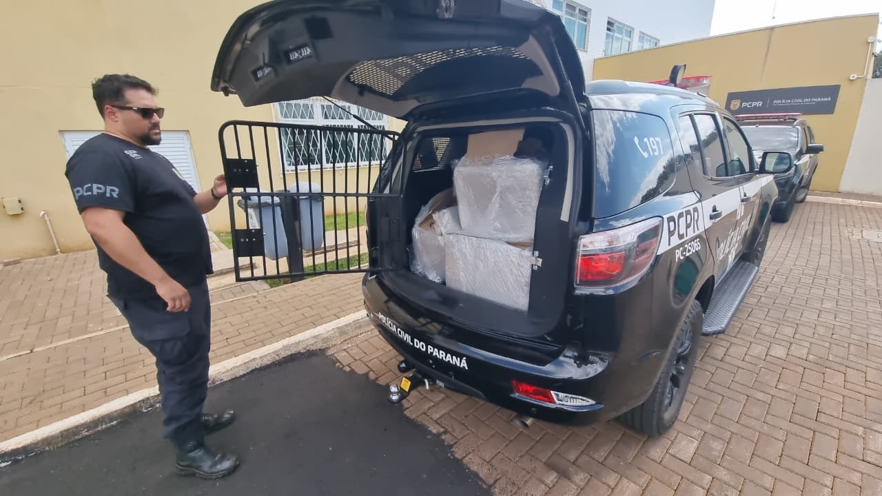 Polícia Civil apreende cerca de 145 kg de drogas em transportadora