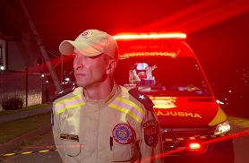 “‘Ele estava um pouco agitado’, diz Tenente após motorista bater contra poste em Cascavel”