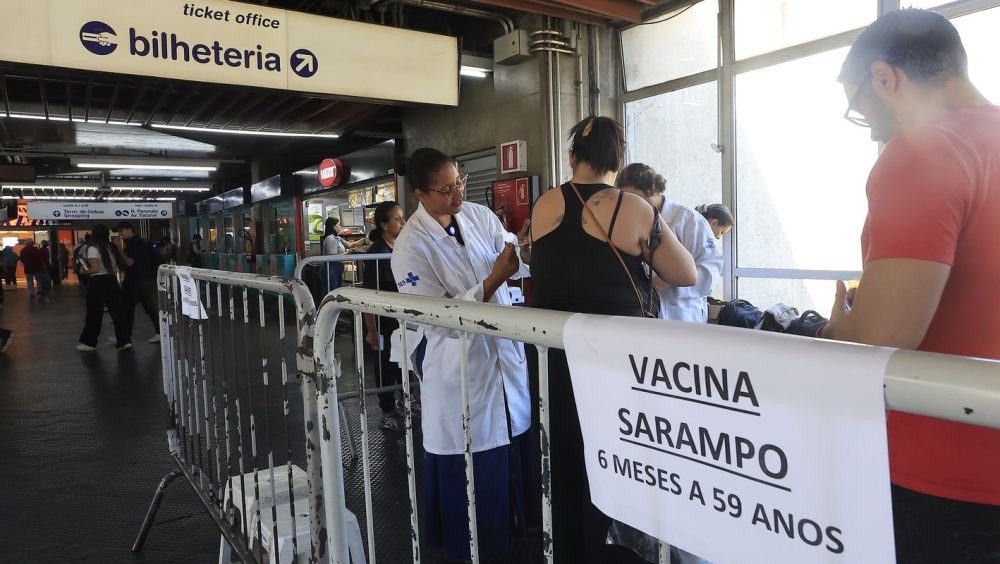 Ministério da Saúde reforça chamamento para vacina contra o sarampo Imagem referente a Ministério da Saúde reforça chamamento para vacina contra o sarampo