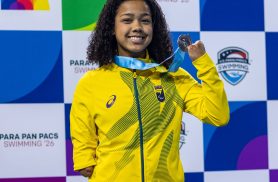 Parapan-Pacífico: nadadora Alessandra quebra recorde mundial