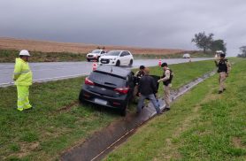 CAC é preso após acidente na BR-163, em Cascavel
