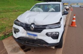 Kwid atinge traseira de HB20 na BR-277, em Cascavel Kwid atinge traseira de HB20 na BR-277, em Cascavel
