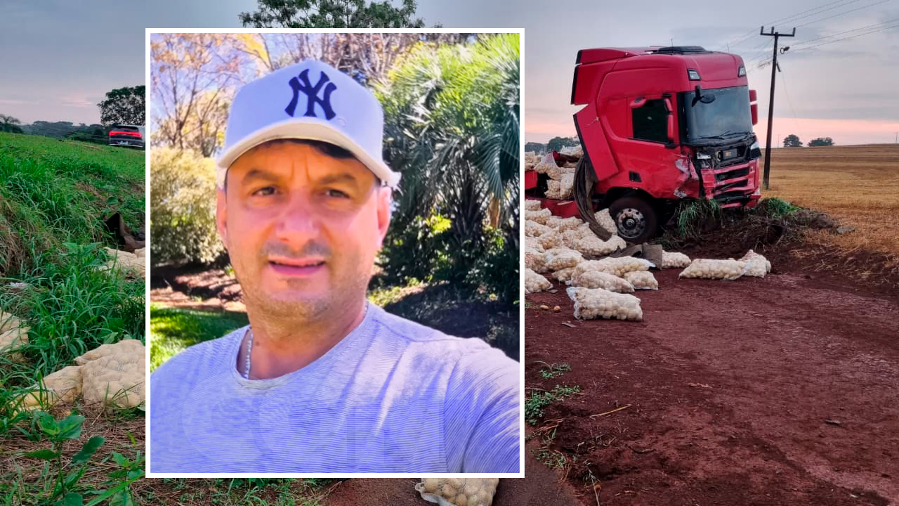 Imagem referente a Adilson de Morais é a vítima fatal do acidente entre carro e caminhão de batatas na BR-369, em Cascavel