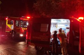 URGENTE: Incêndio mobiliza equipes dos bombeiros em Cascavel; duas pessoas tiveram queimaduras