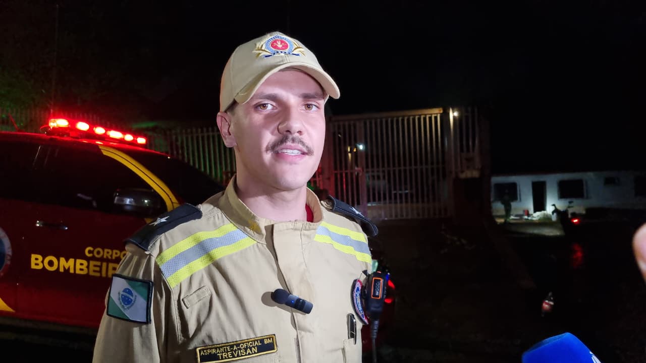 “Foi uma explosão bastante violenta”, afirma tenente sobre incêndio que deixou dois homens gravemente feridos em Cascavel