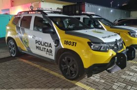 Maria da Penha em Cascavel: Choque flagra gritaria, protege criança e homem vai para camburão