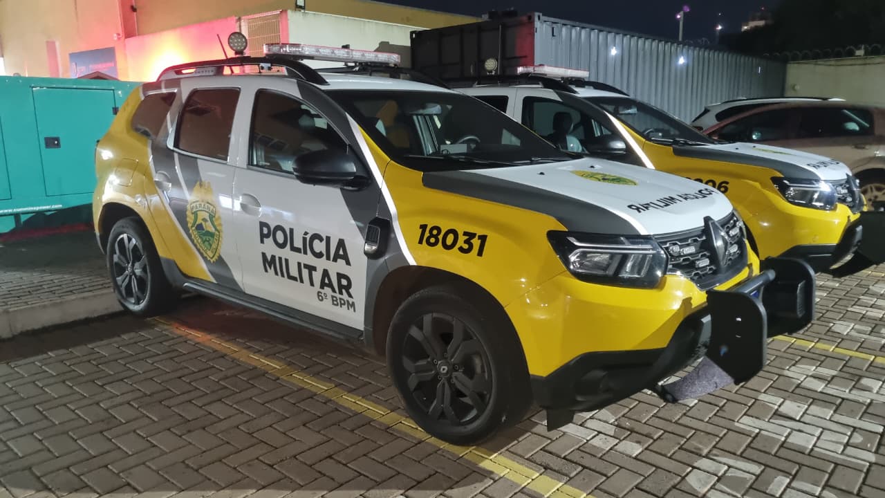 Maria da Penha em Cascavel: Choque flagra gritaria, protege criança e homem vai para camburão