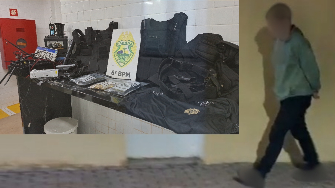 Suspeito é preso com S10 furtada, arma e equipamentos usados em ações criminosas