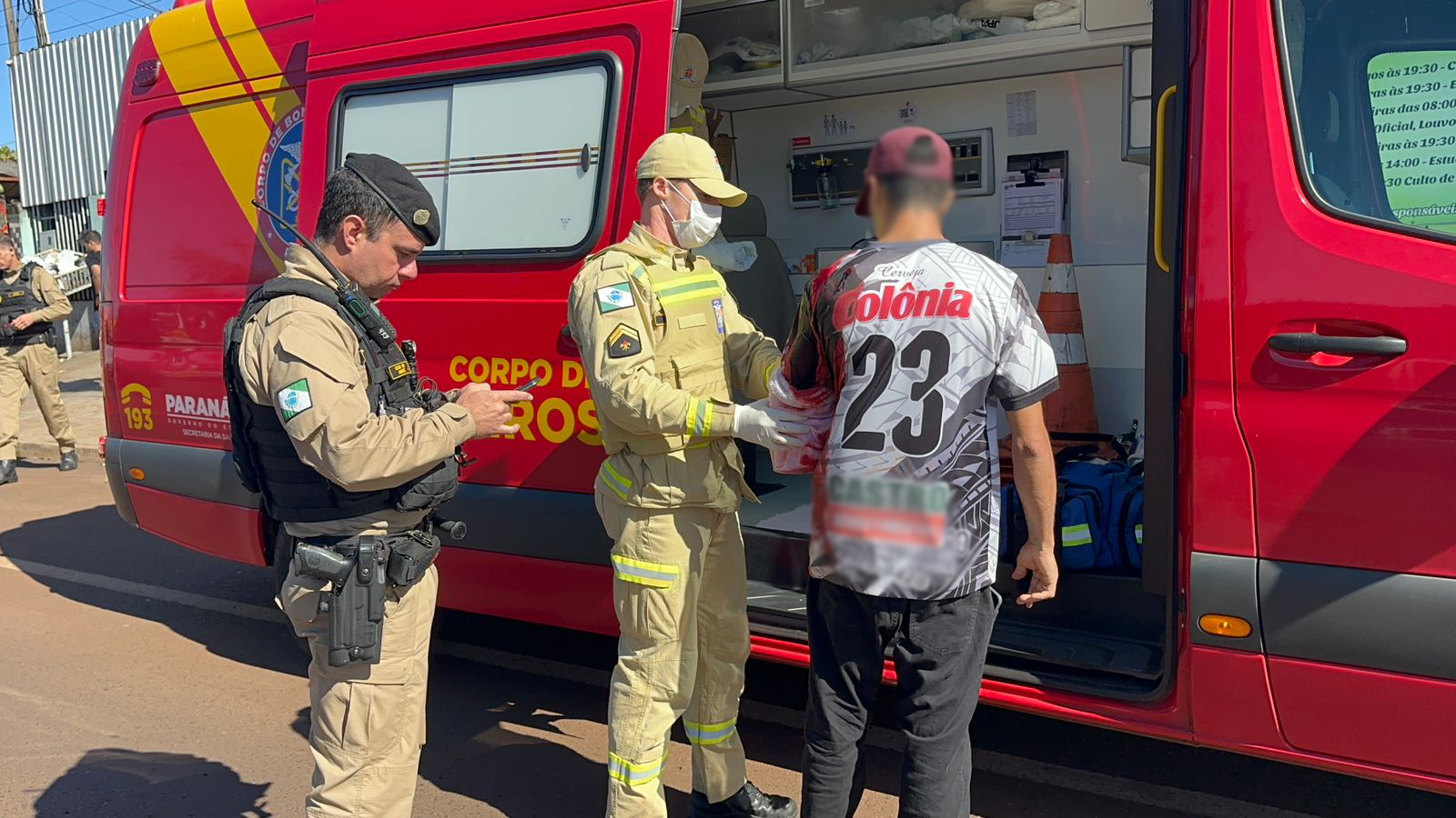 Homem é baleado com dois disparos no tórax durante cobrança de dívida em Cascavel