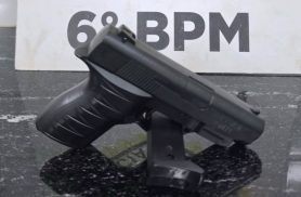 PM apreende simulacro de pistola após escola receber denúncia de aluno armado em Cascavel