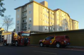 Chaleira elétrica provoca incêndio em apartamento no Ciro Nardi