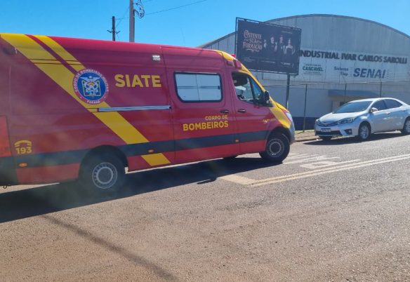 Bombeiros atendem vítima ferida com máquina no Bairro Morumbi