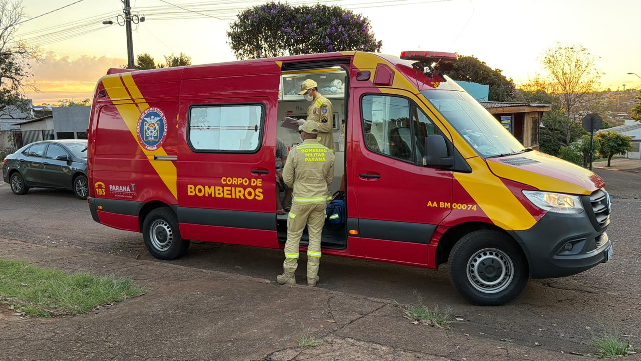 Idoso é socorrido após sofrer queda no Bairro Morumbi
