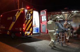 Homem fica ferido após sofrer queda em bar no Bairro Brasmadeira, em Cascavel Homem fica ferido após sofrer queda em bar no Bairro Brasmadeira, em Cascavel