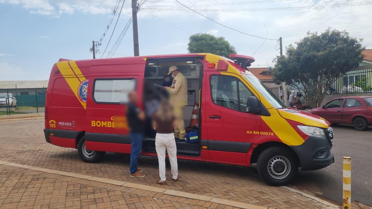 Adolescente precisa de atendimento do Siate em escola no Riviera