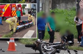 Batida entre carro e moto deixa duas vítimas: condutor de 30 e passageiro de 57 Batida entre carro e moto deixa duas vítimas: condutor de 30 e passageiro de 57