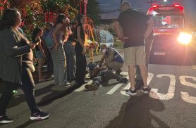 Pneu solto provoca queda e deixa jovem de 16 anos ferido no Bairro Floresta, em Cascavel