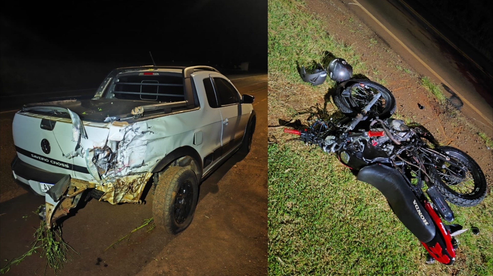 Condutor de Saveiro é preso por embriaguez após motociclista morrer na PR-495 Imagem referente a Condutor de Saveiro é preso por embriaguez após motociclista morrer na PR-495