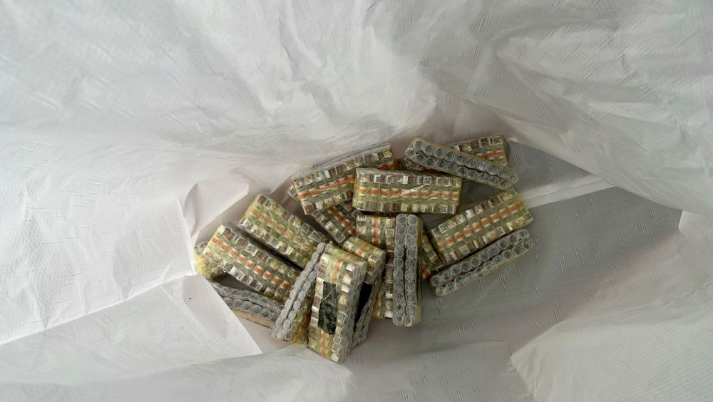 Receita Federal apreende medicamentos emagrecedores e mercadorias descaminhadas em dois ônibus de linha Imagem referente a Receita Federal apreende medicamentos emagrecedores e mercadorias descaminhadas em dois ônibus de linha