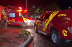 Motociclista convulsiona e é socorrido pelo Siate no Bairro Esmeralda em Cascavel
