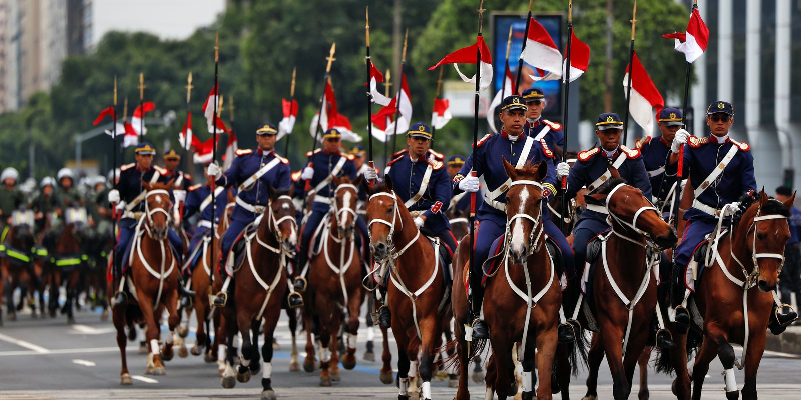 Imagem referente a Tradicional desfile cívico-militar é realizado no Rio de Janeiro