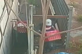 Câmeras registram ação de ladrão durante furto em trailer de lanches no Centro de Cascavel