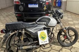 Homem é preso com motocicleta furtada no Paraguai em Foz do Iguaçu