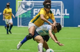Brasileiras são vice-campeãs da Copa América de futebol de cegas