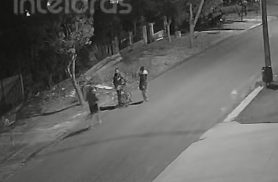 Câmeras registram furto de fios em obra no Bairro Esmeralda, em Cascavel