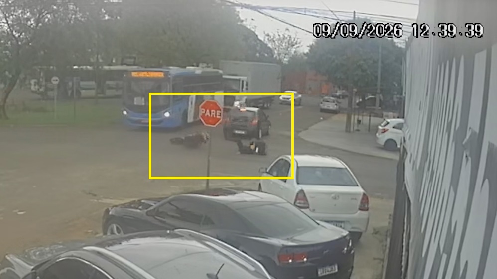 Veja como ocorreu acidente que deixou motociclista ferido no São Cristóvão