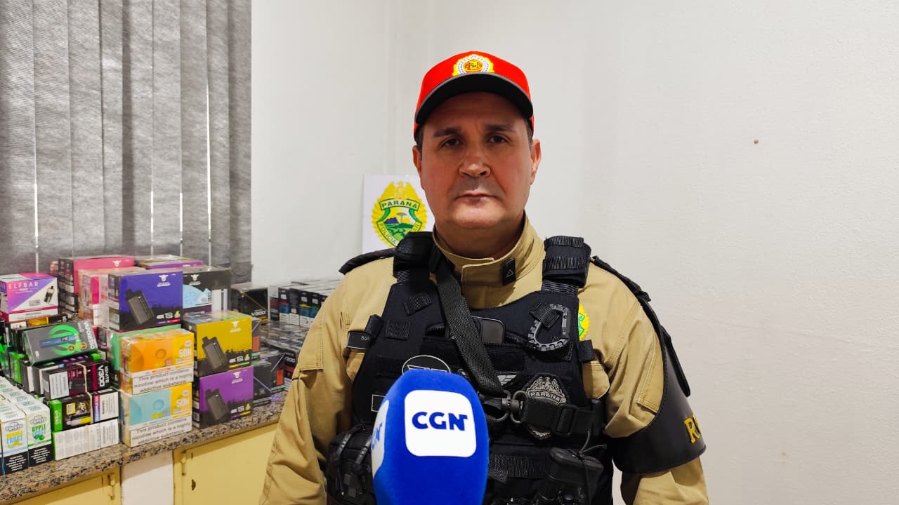 ‘Pegou em Foz’, diz PRE sobre passageiro que chamou carro de APP para trazer contrabando