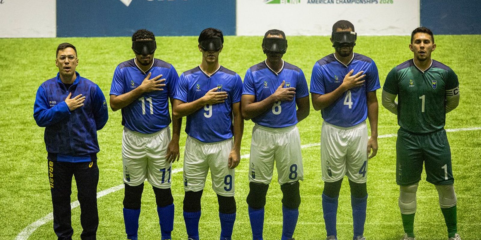 Imagem referente a Brasil encara Costa Rica na semi da Copa América de futebol de cegos
