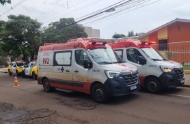 Várias equipes do Samu e PM são acionadas para conter homem em surto no Parque Verde
