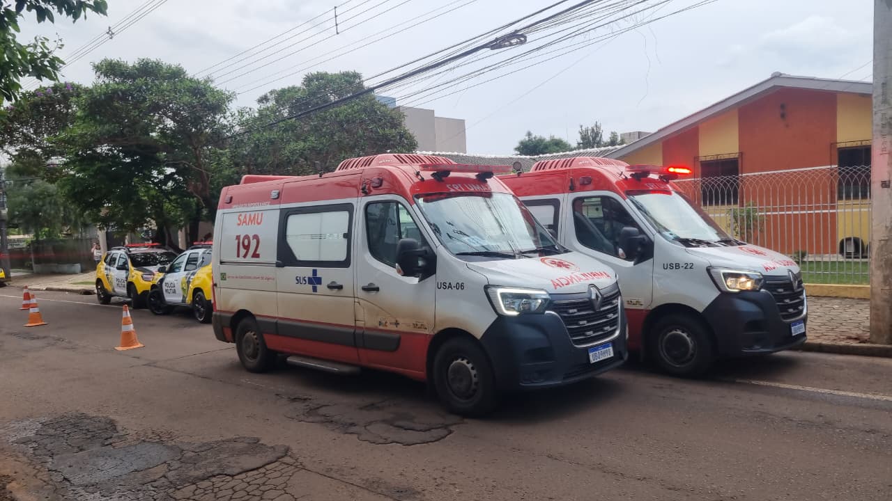 Várias equipes do Samu e PM são acionadas para conter homem em surto no Parque Verde