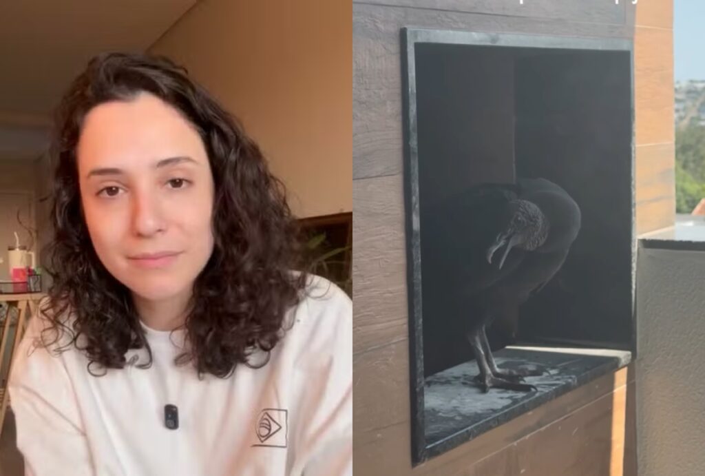 Imagem referente a Moradora vai fazer churrasco e encontra 