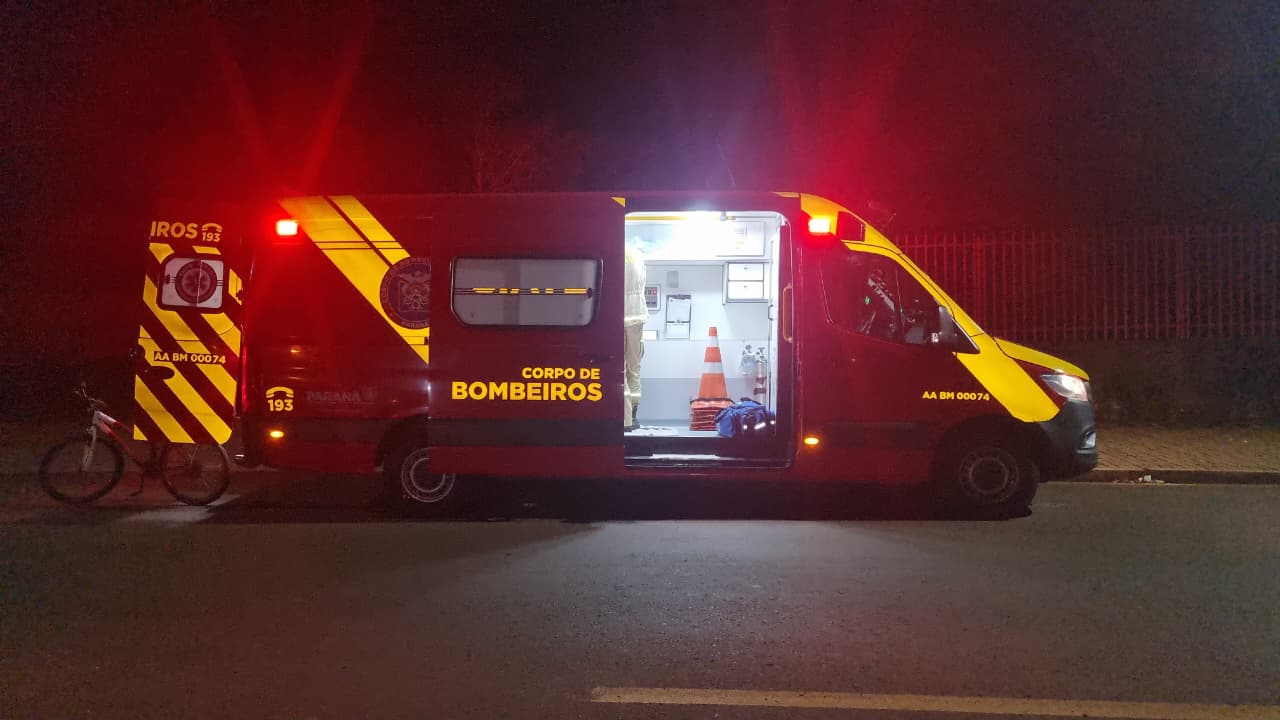 Homem de 49 anos fica ferido após queda de bicicleta e mobiliza o Siate na Região Norte de Cascavel