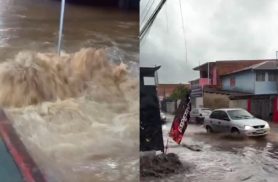 Forte chuva provoca estragos e enchentes em Curitiba e cidades da Região Metropolitana
