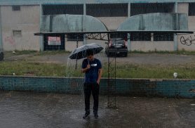 Quinta-feira começa com chuva e ventos fortes em Cascavel