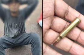 Veja a prisão de pedestre pego com munição de fuzil na Rua Visconde de Guarapuava