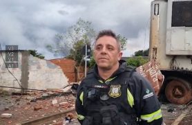 "Motorista estava bem abalado": Agente detalha batida de caminhão no muro de lavacar no Brasmadeira