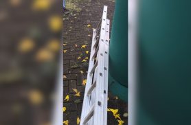 Flagrado com a mão na massa: Homem tenta fugir com escada de 3 metros, mas acaba preso pela PM em Cascavel